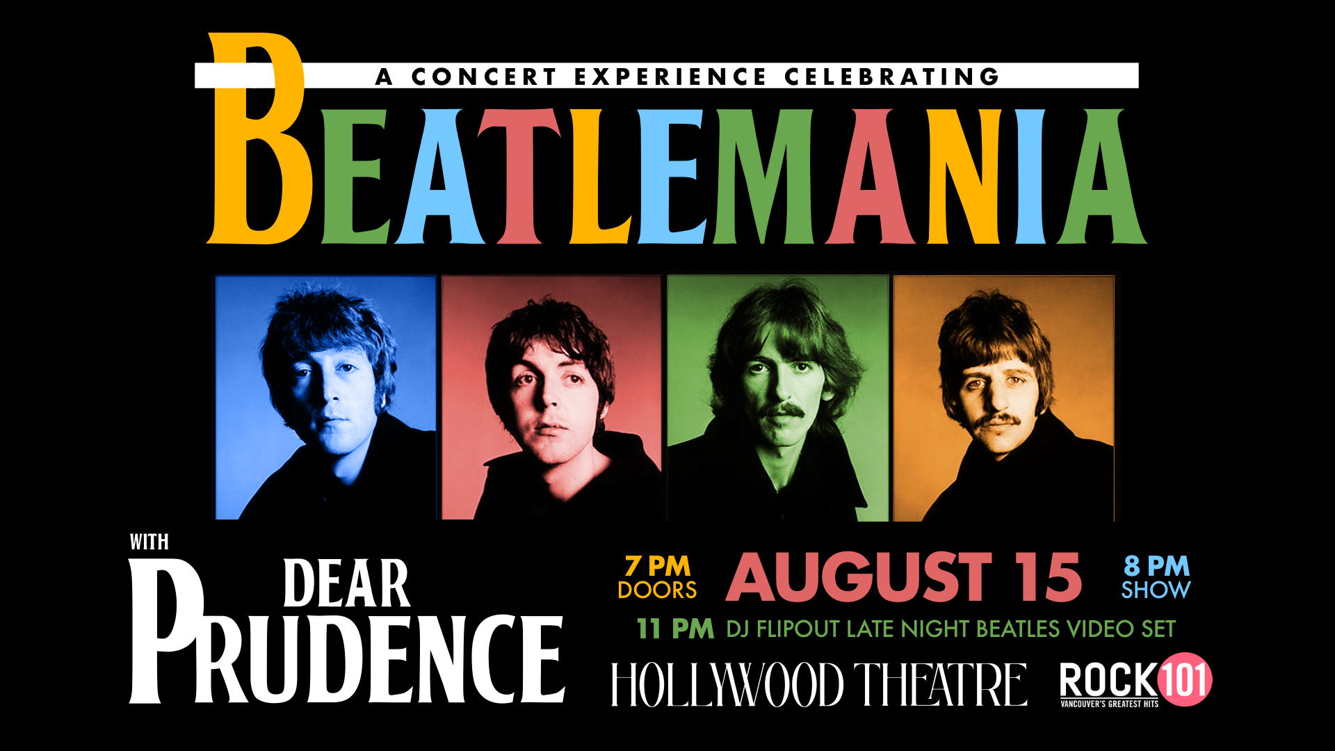 Rock 101 presents Beatlemania! ft. Dear Prudence and Flipout at